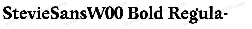 StevieSansW00 Bold Regula字体转换